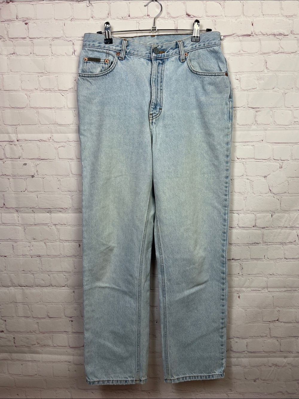 Vintage Calvin Klein Five Pocket Enzyme Wash Jeans Size 10